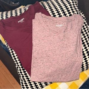 OLD-NAVY 2 X old navy long sleeves lounge Tees New I/S